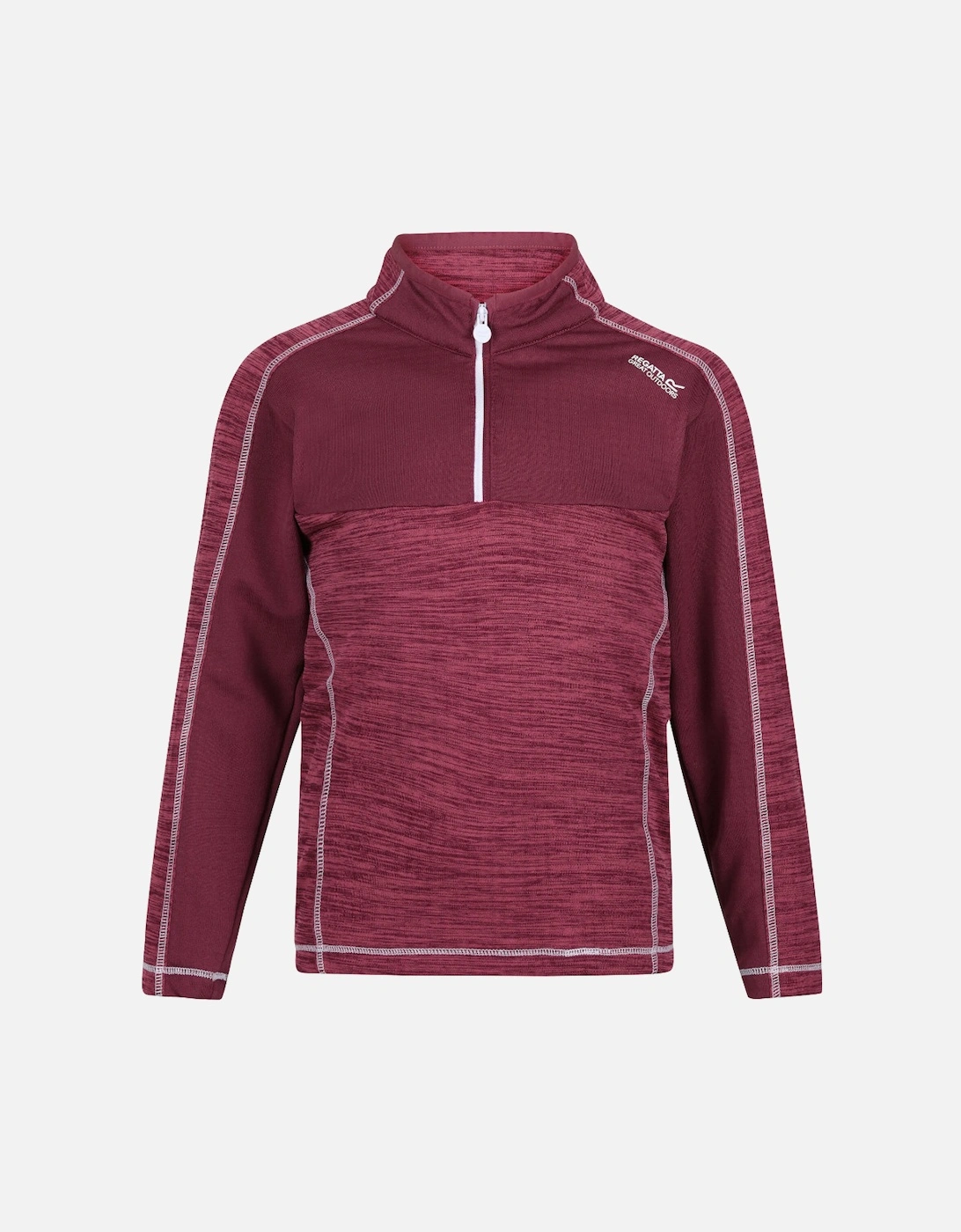 Girls Hewley Half Zip Wicking Fleece Jacket, 3 of 2