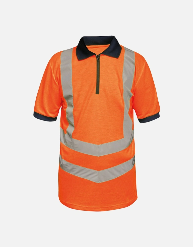 Mens Hi Vis Pro Quick Dry Wicking Work Polo Shirt