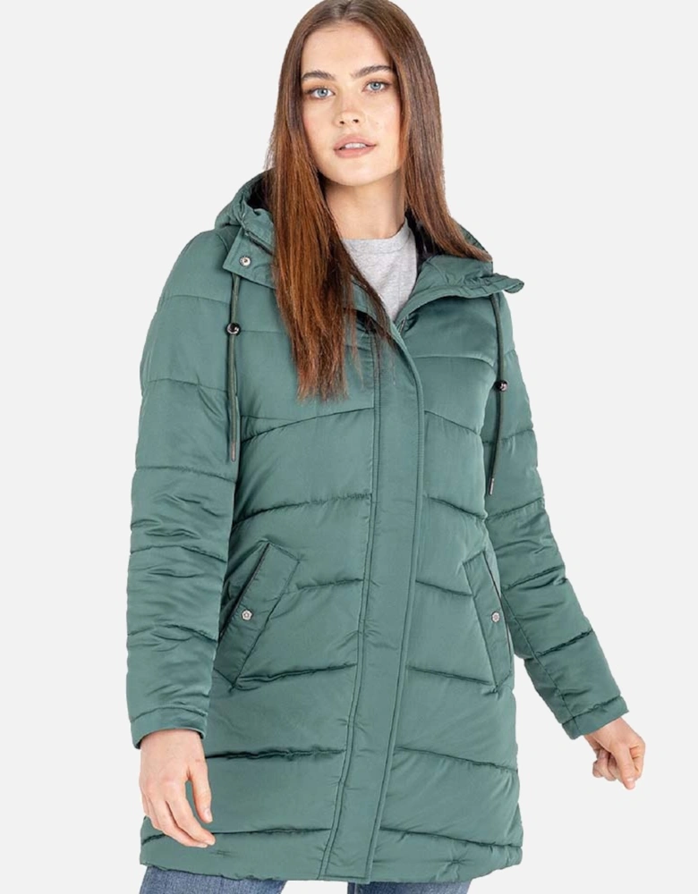 Womens Reputable Padded Hooded Insulated Coat