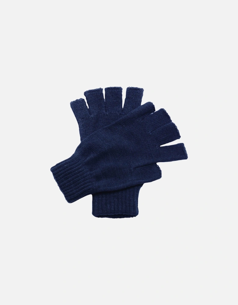 Professional Mens Fingerless Thermal Acrylic Knit Gloves