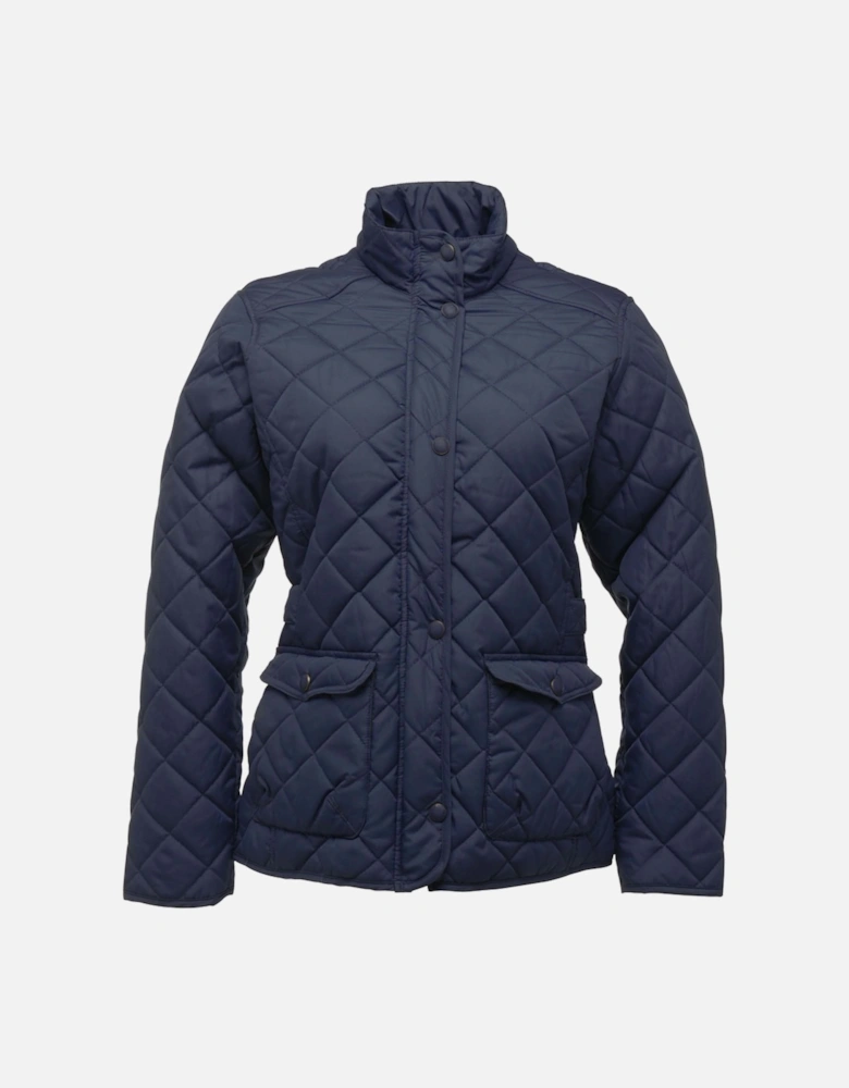 Ladies Tarah Quilted Coat TRA442 Navy