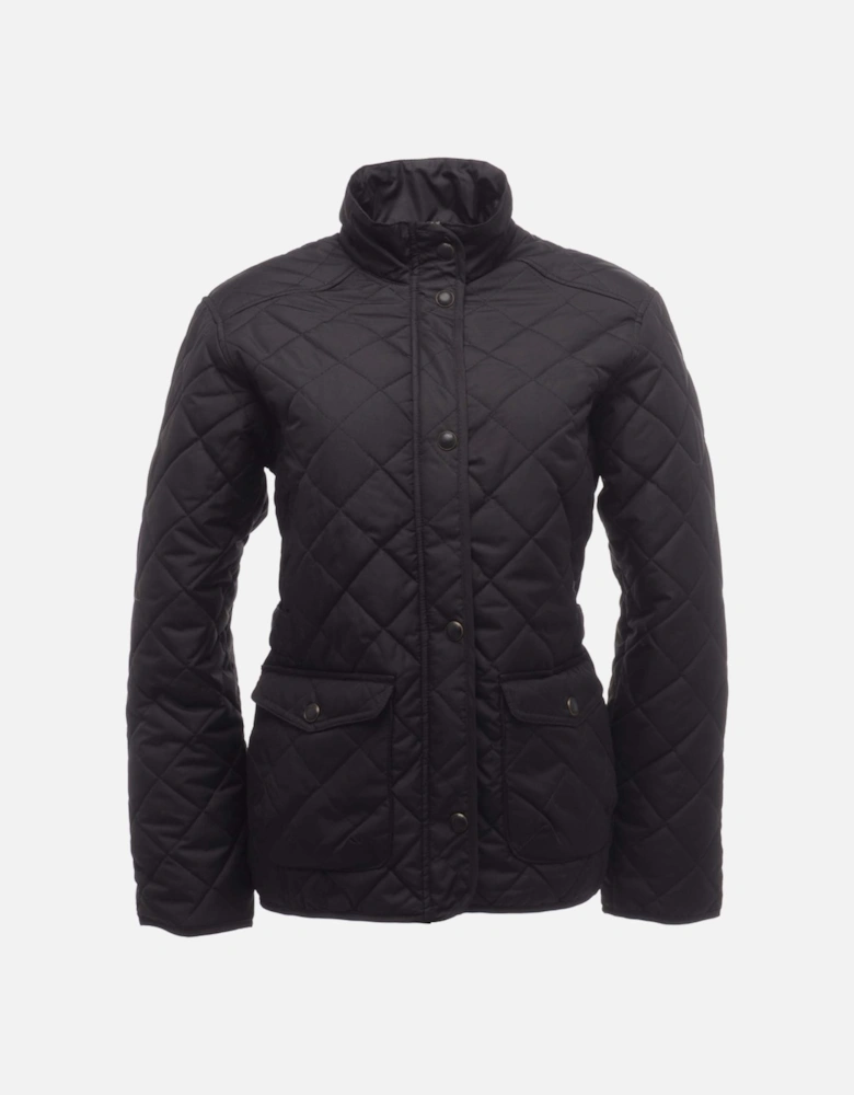 Ladies Tarah Quilted Coat TRA442 Black