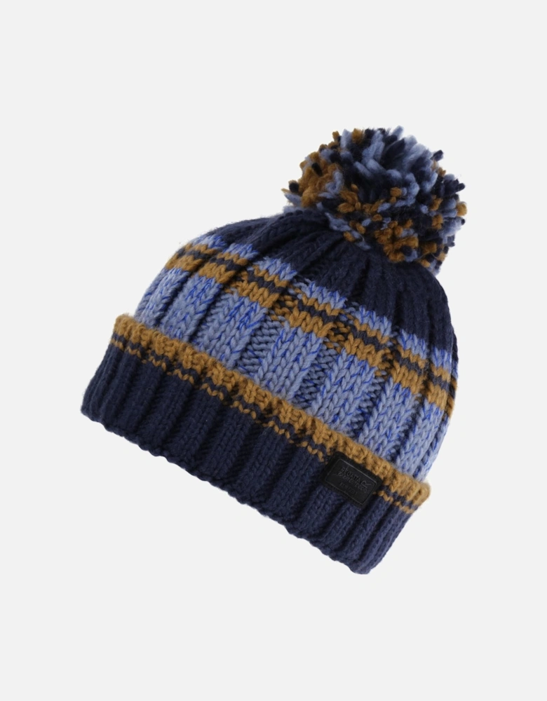 Mens Davion VI Acrylic Knitted Turn Up Beanie