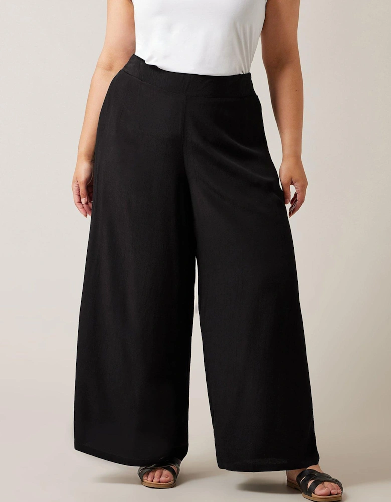 Wide Leg Trouser - Black