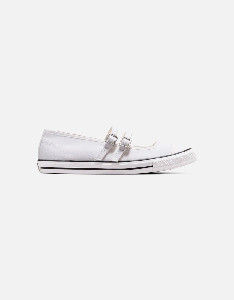 Womens Dainty Mary Jane - White