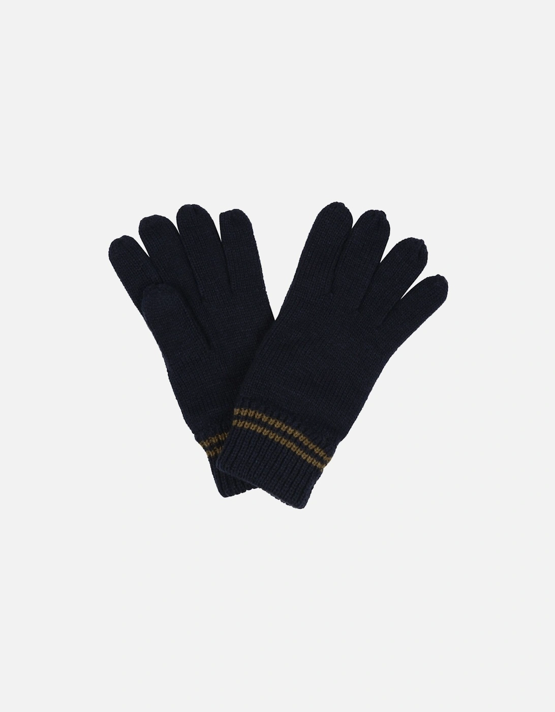 Mens Balton III Acrylic Ribbed Winter Gloves, 2 of 1