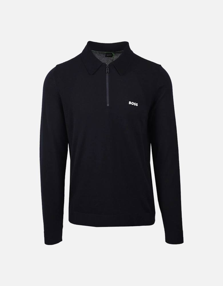 Boss Momentum_lite_pl24long Sleeved Polo Dark Blue