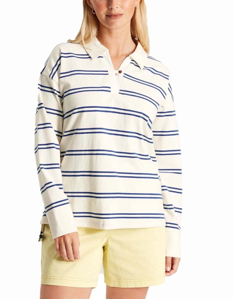 Womens Bayside Long Sleeve Deck Shirt