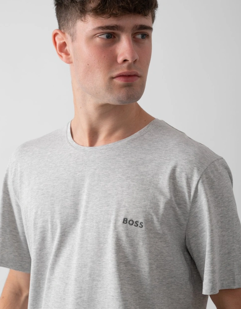 BOSS Orange Mix&Match Mens Stretch-Cotton Loungewear T-Shirt with Embroidered Logo