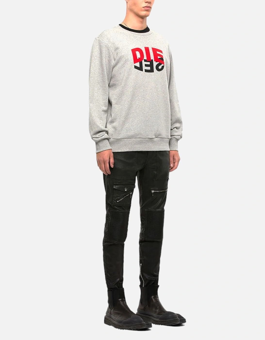 S GIRK N80 Mens Sweatshirt Crew Neck Long Sleeve Winter Pullover Jumper
