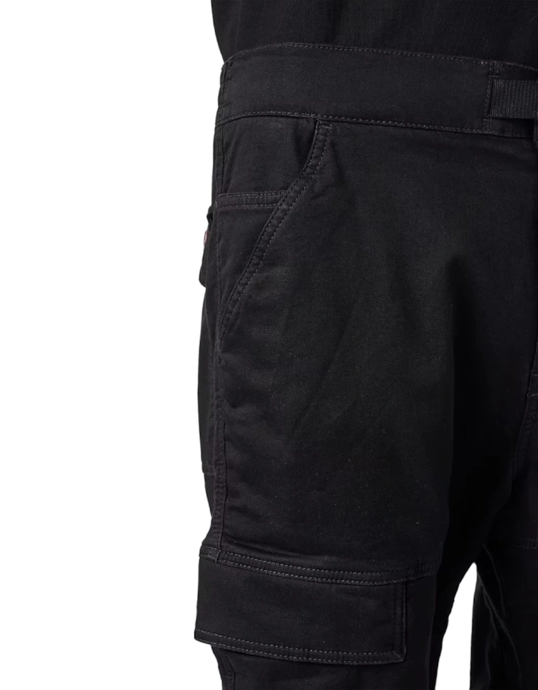 D-Krooley 069ZG Mens Cargo Trousers Regular Fit Tapered Cotton Work Pants