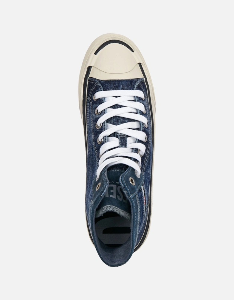 S-Principia Mid X Mens Canvas Shoes High Top Lifestyle Denim Sneaker Blue