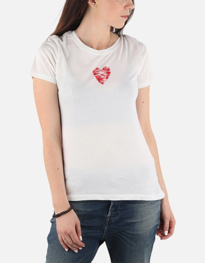 T SILY C Womens T Shirt Crew Neck Short Sleeve Top Casual Summer Tee NEW
