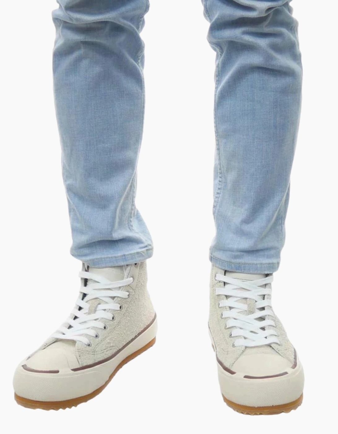 Men's Diesel S-Principia-Mid-X Mens Canvas Shoes High Top Sued Leather Lace Up Sneaker - Tan - Size: 9