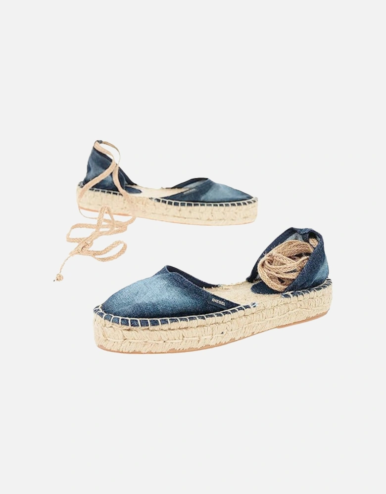 ESPADRILLAS RAGS Womens Sandals Casual Denim Lace Up Summer Slip On Shoes