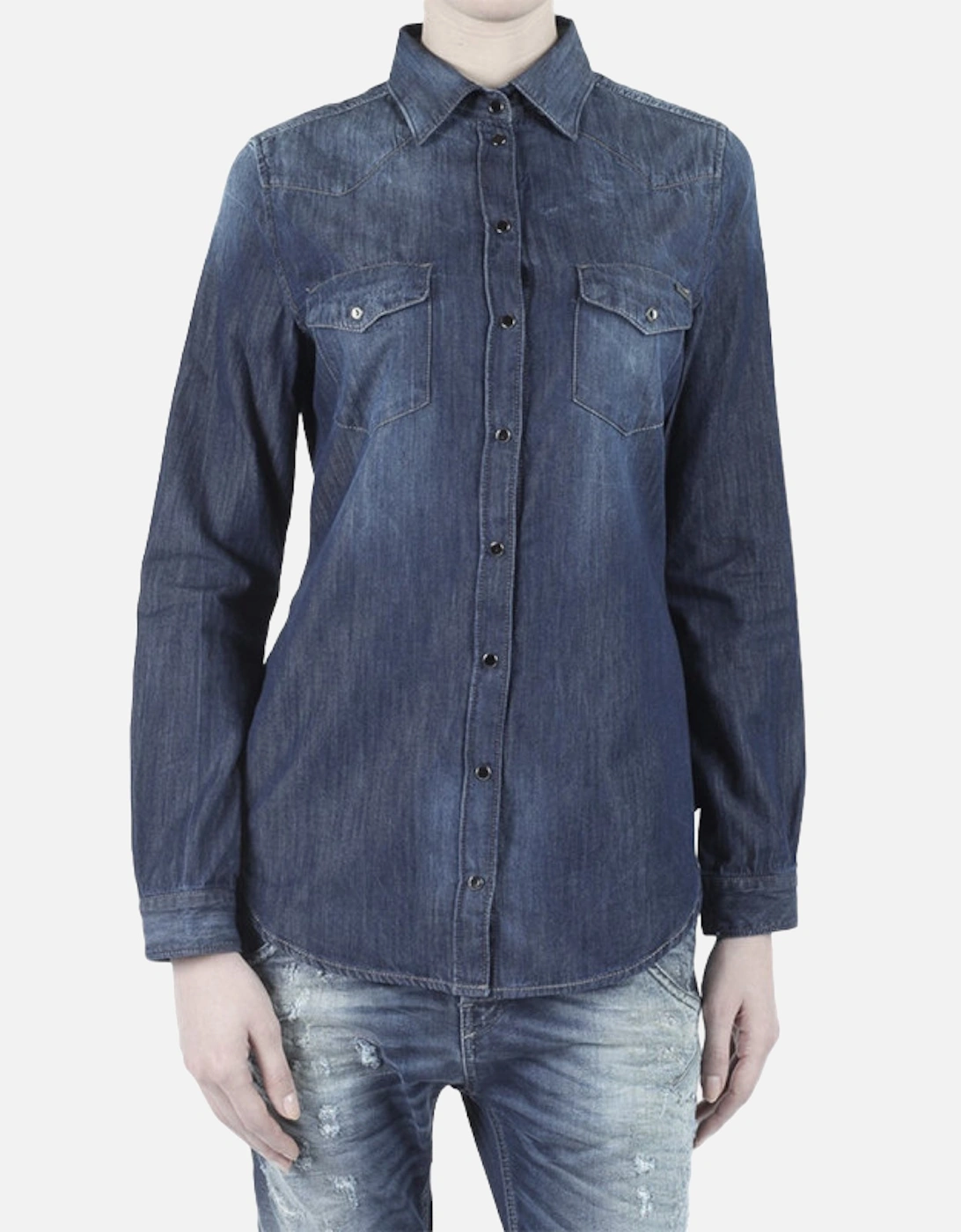 Women's DIESEL DE PRATT Womens Denim Jeans Casual Shirt - Size: XXS