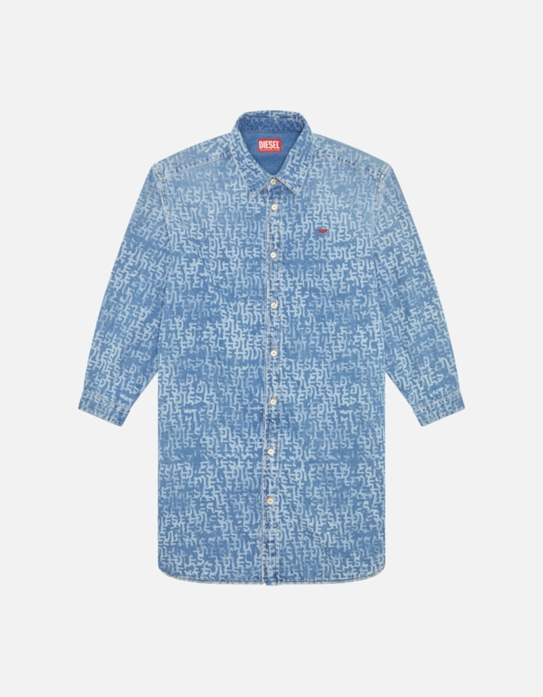DE-BLEX Womens Shirt Dress Mini
