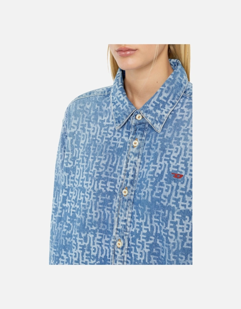 DE-BLEX Womens Shirt Dress Mini