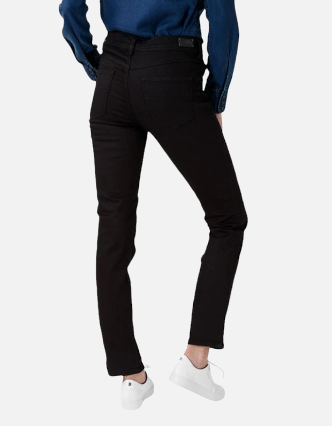 SLANDY 0800R Womens Jeans Denim Casual Pants Slim Fit Black Trousers NEW