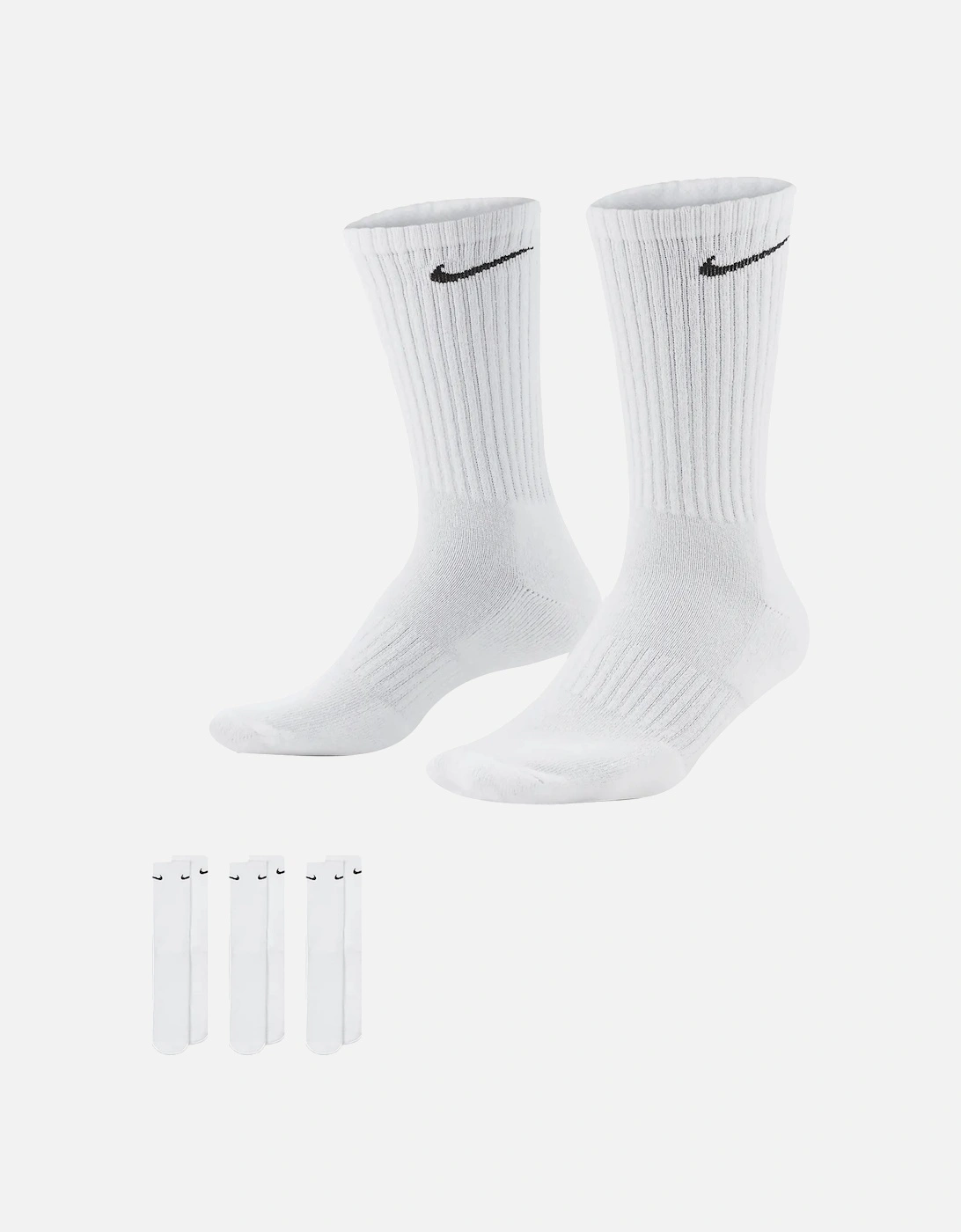 SX7664 Mens Crew Socks Everyday Cushioned 3 Pack Dri-Fit  Trainers Socks