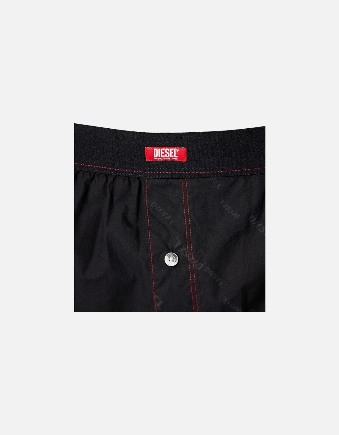 Diesel UUBX-STARK-EL Mens Boxer Shorts Quick Dry Cotton Beach Swim Wear Black