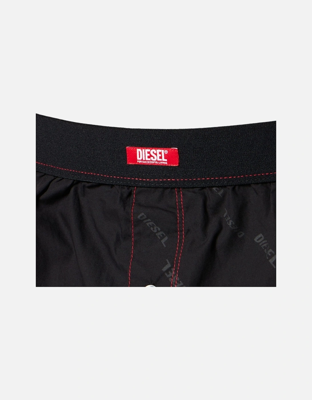 Diesel UUBX-STARK-EL Mens Boxer Shorts Quick Dry Cotton Beach Swim Wear Black