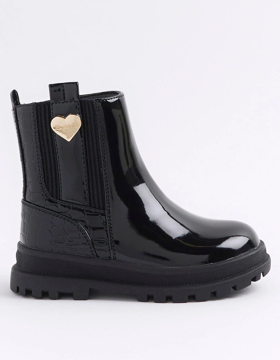 Patent Chelsea Boots - Black, 6 of 5