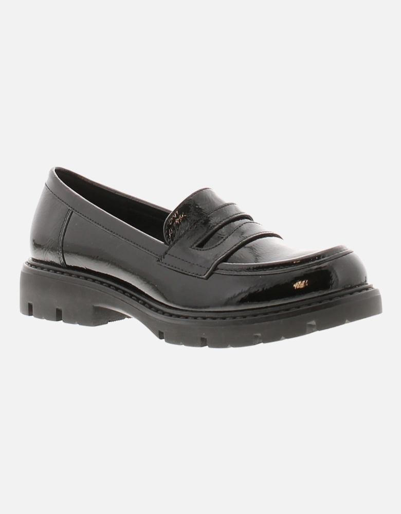 Girls Shoes School Loaf black UK Size