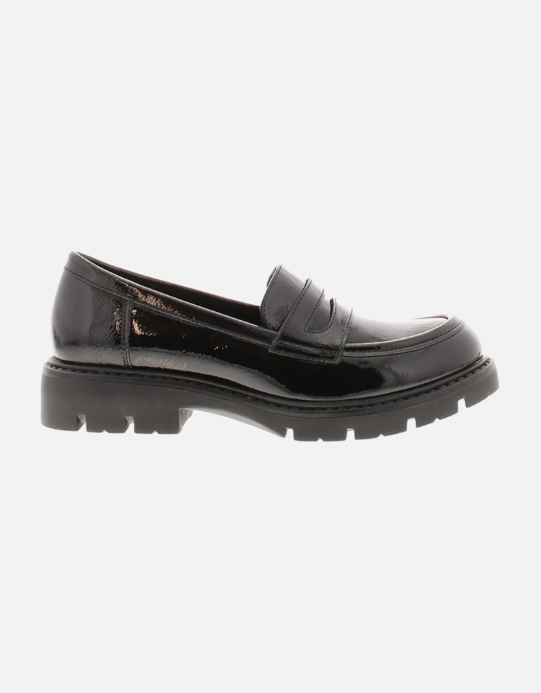 Girls Shoes School Loaf black UK Size