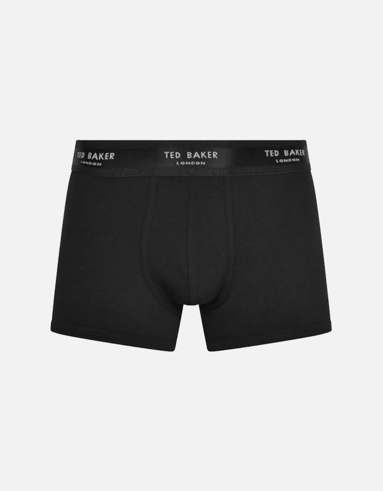 3-Pack Core Boxer Trunks, Black