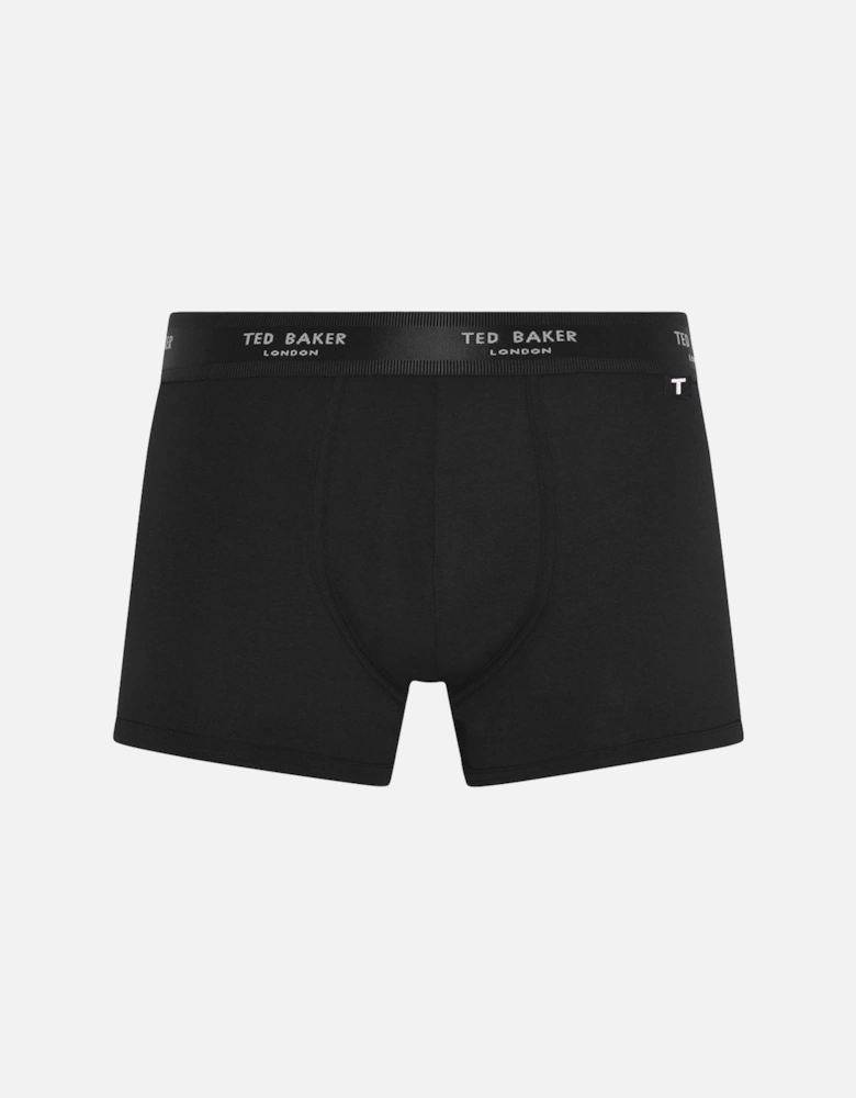 3-Pack Core Boxer Trunks, Black/Grey