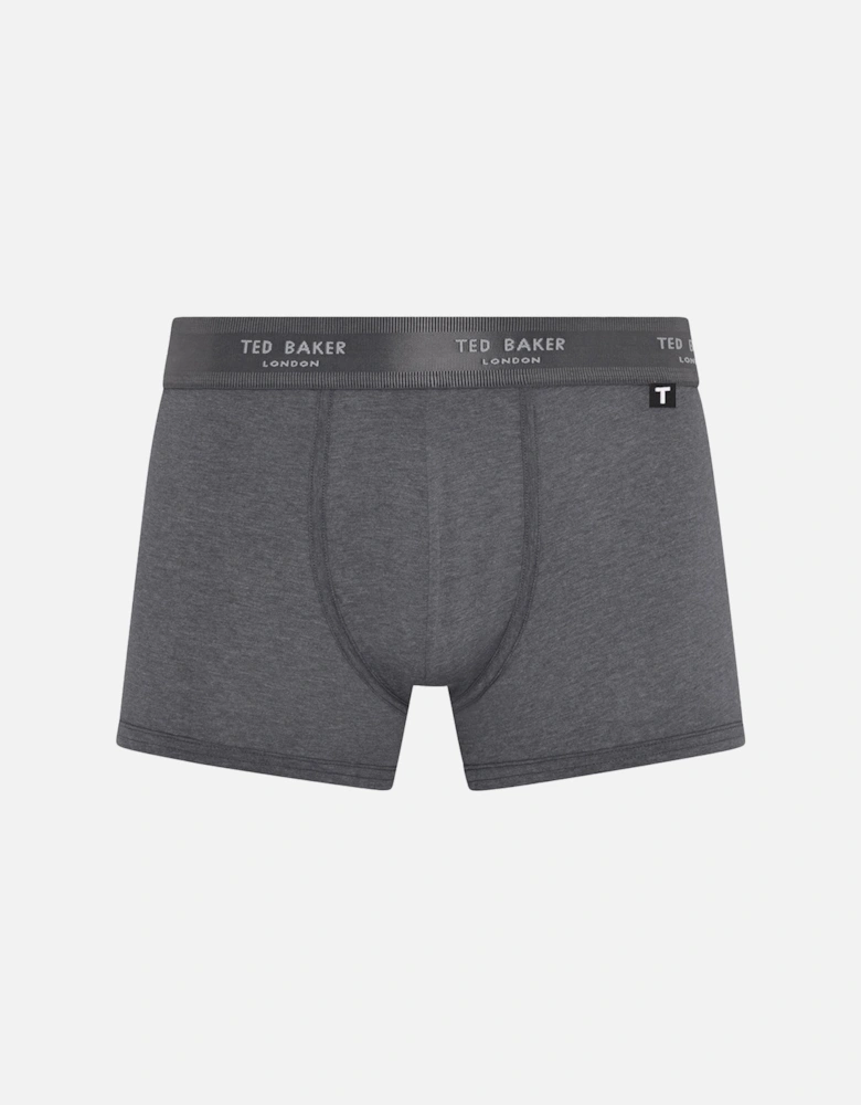 3-Pack Core Boxer Trunks, Black/Grey