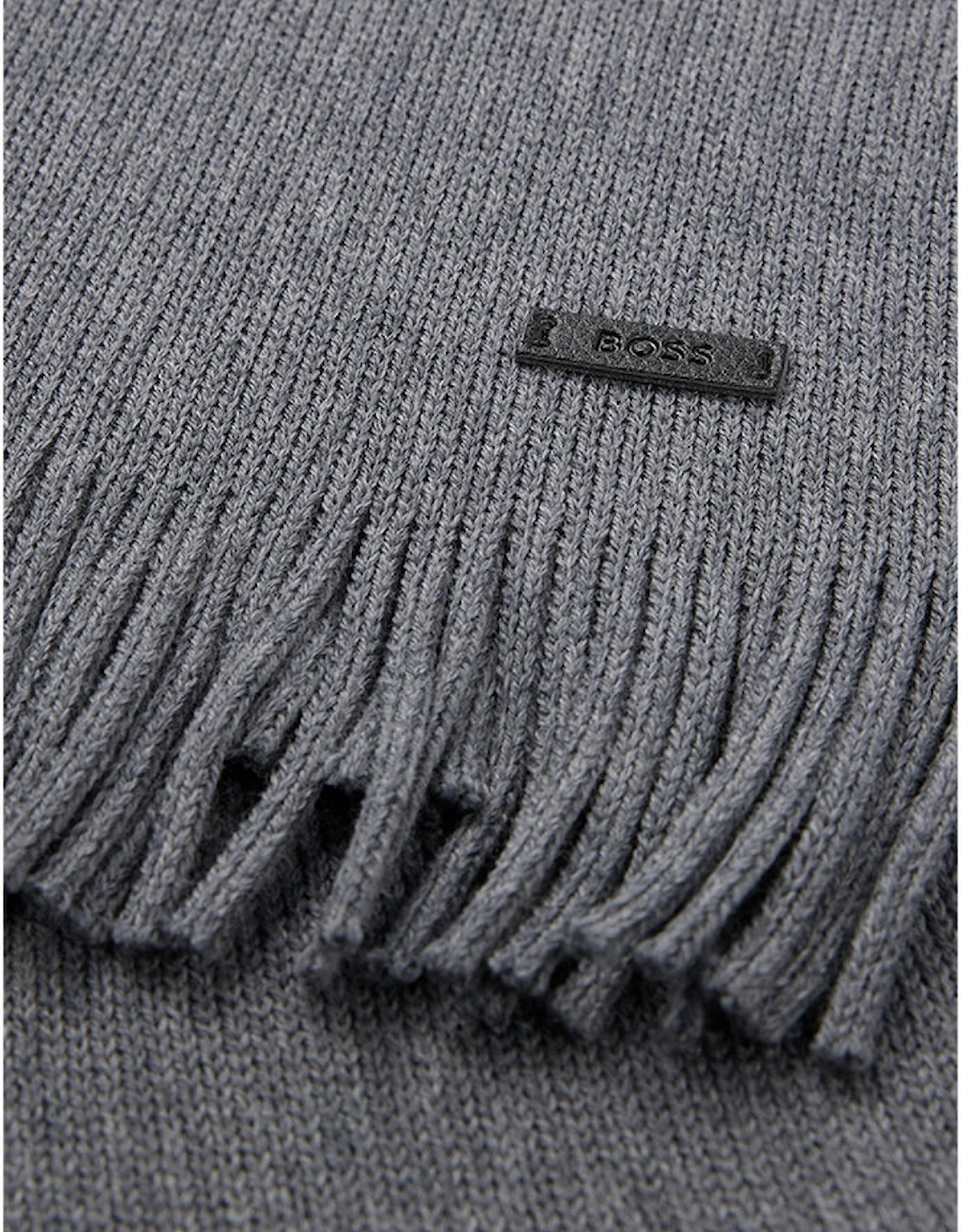 Albas Wool Scarf, Medium Grey