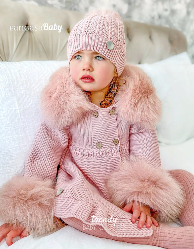 Powder Pink Faux Fur Cuffs