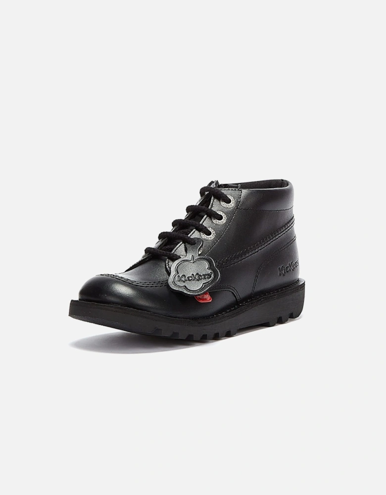 Kick Hi Zip Junior Black Boots