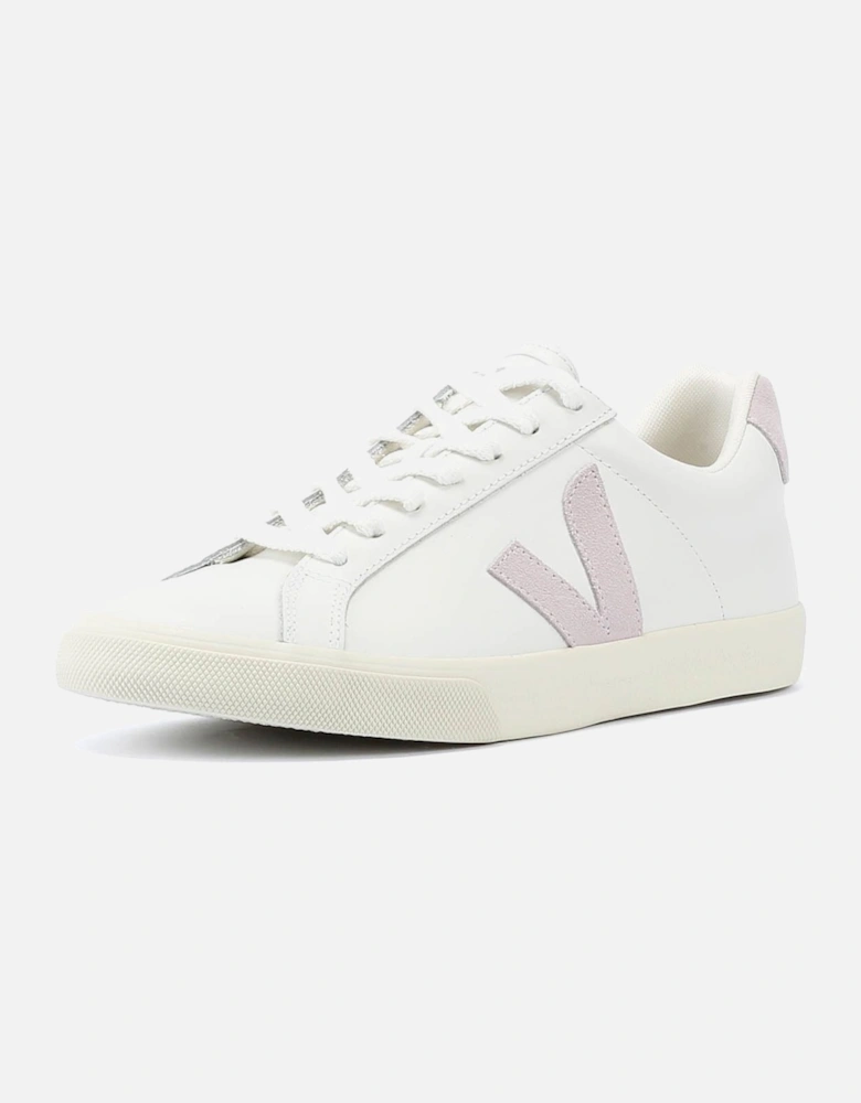 Esplar Leather Women's White/Parme Trainers