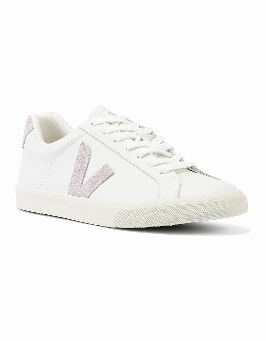 Esplar Leather Women's White/Parme Trainers