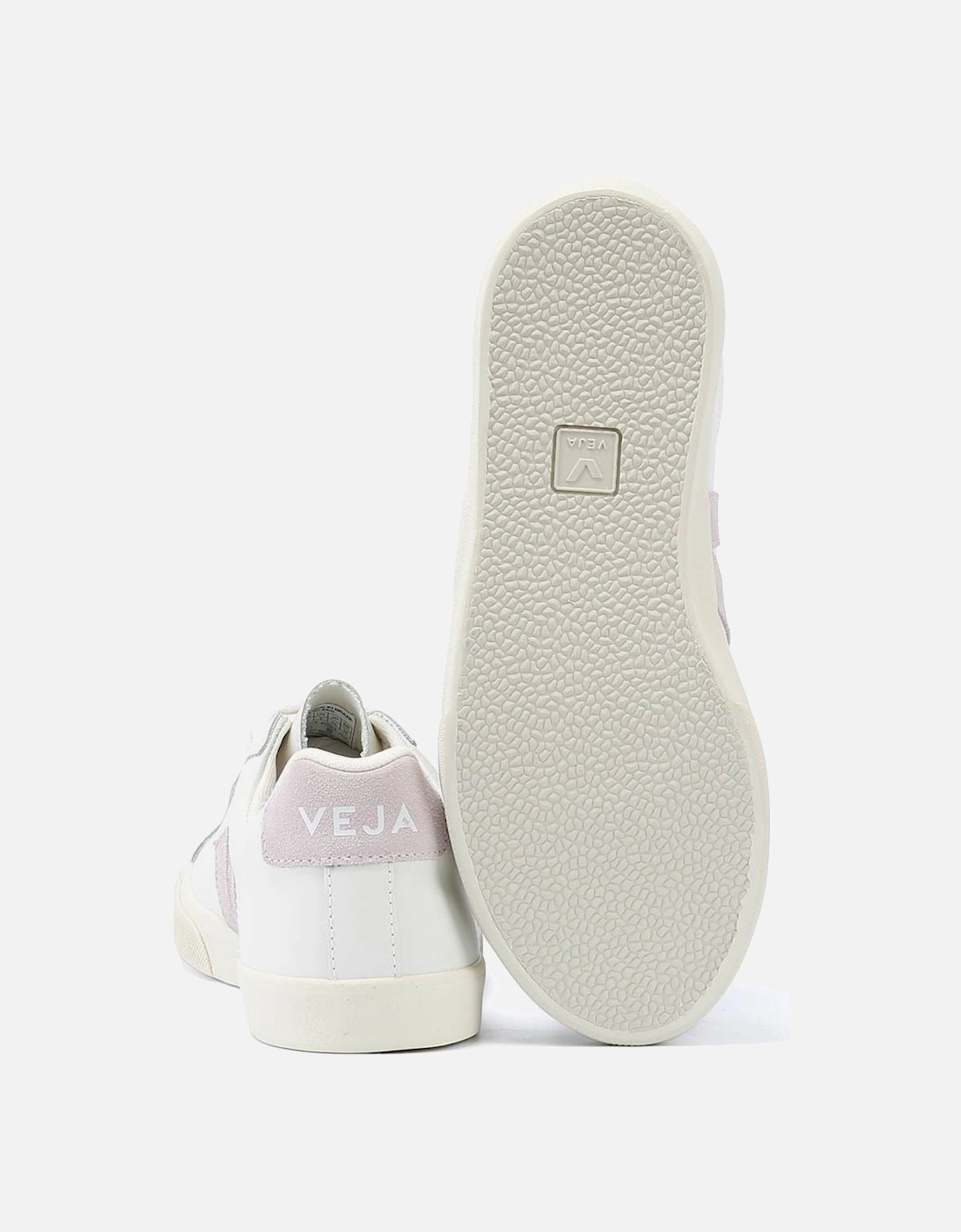 Esplar Leather Women's White/Parme Trainers