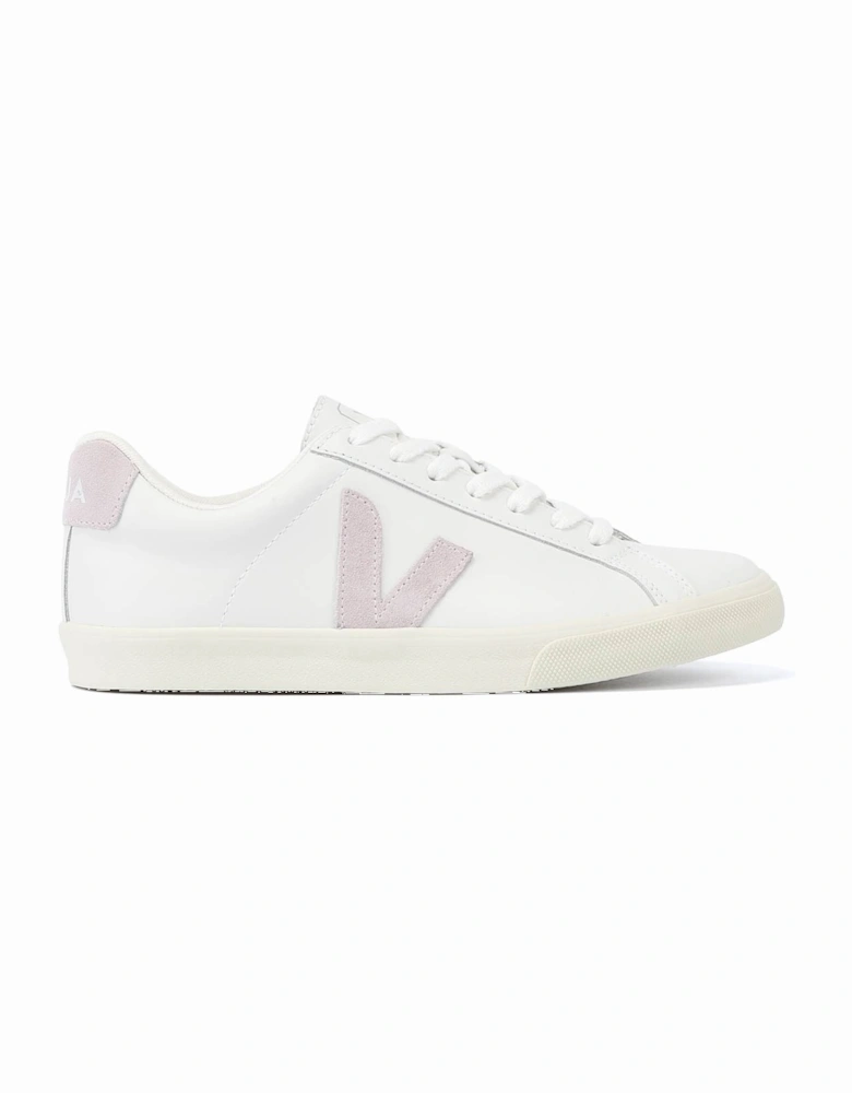 Esplar Leather Women's White/Parme Trainers