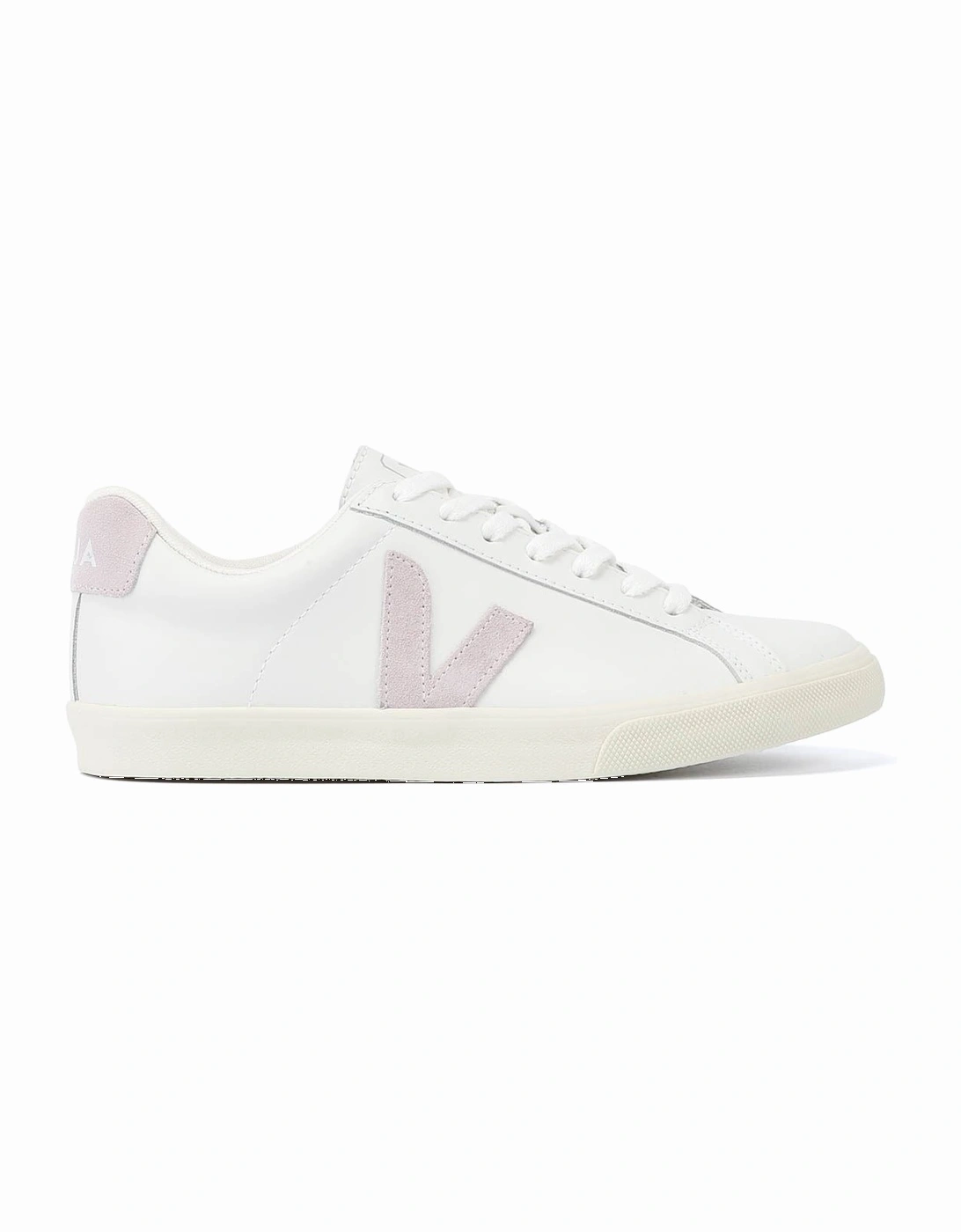 Esplar Leather Women's White/Parme Trainers