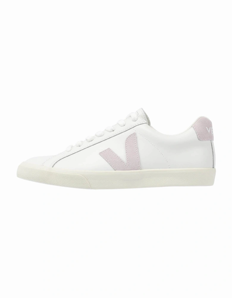 Esplar Leather Women's White/Parme Trainers