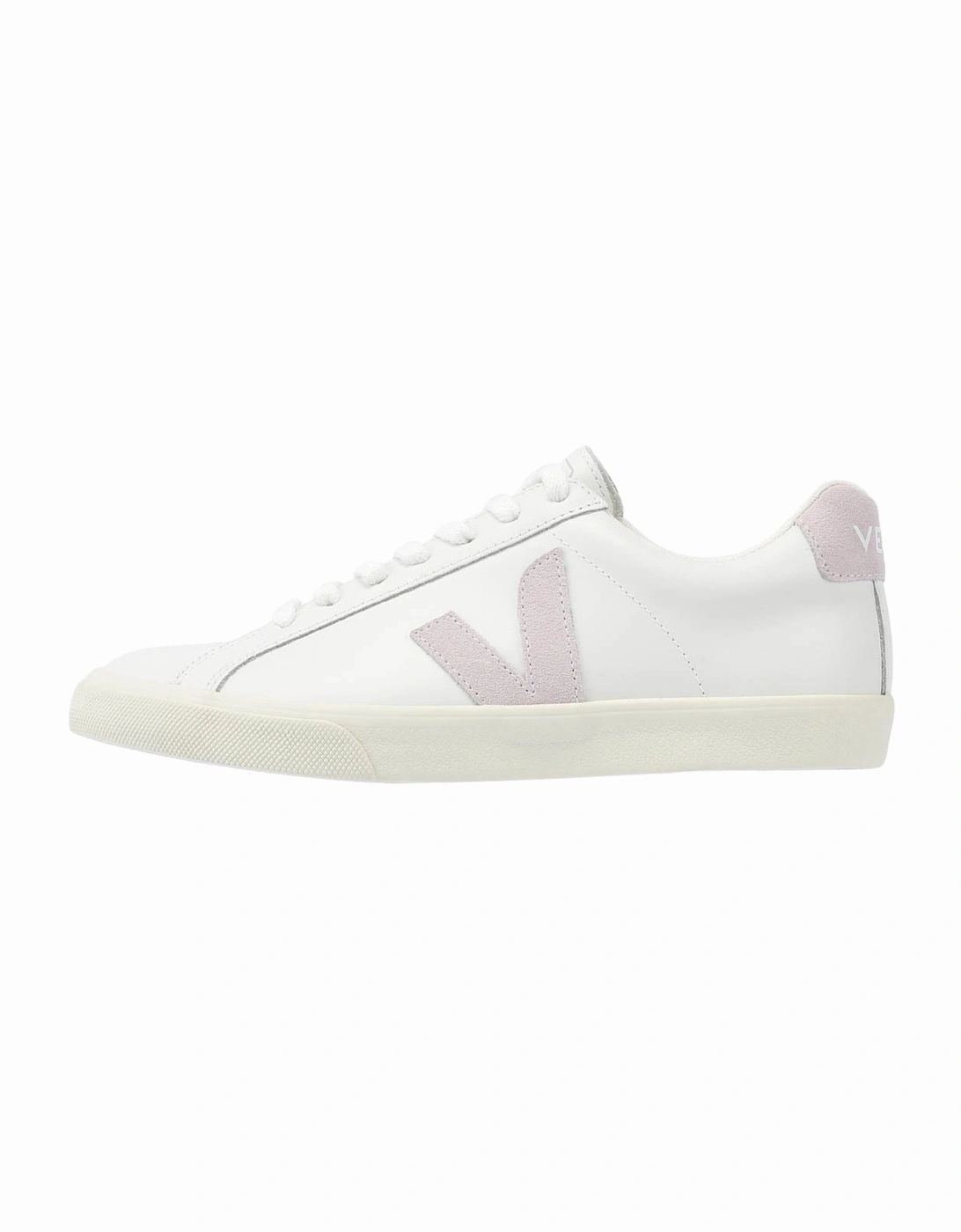 Esplar Leather Women's White/Parme Trainers