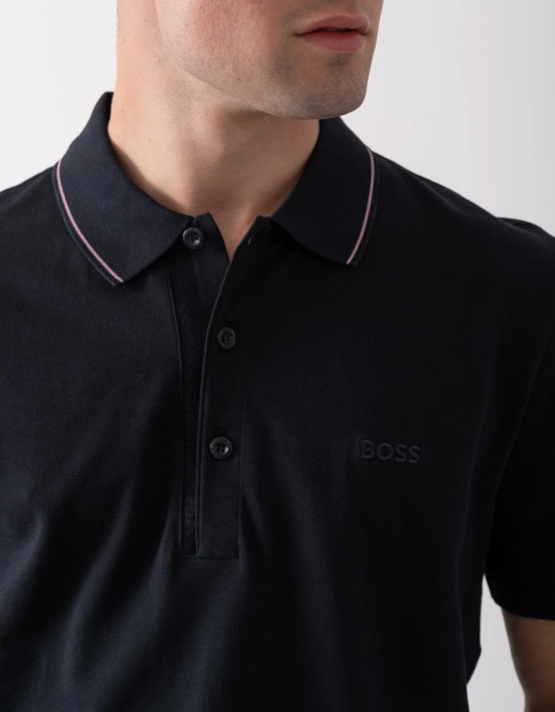 BOSS Green Paule 4 Mens Tipped Collar Polo Shirt