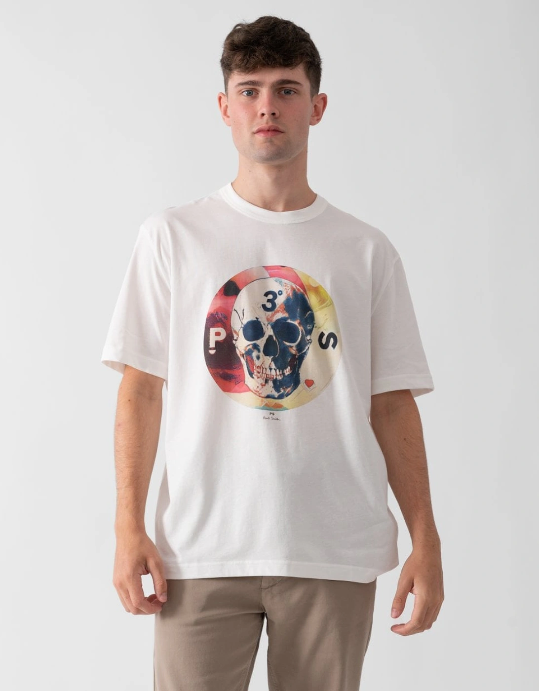 PS Mens PS Skull T-Shirt, 5 of 4