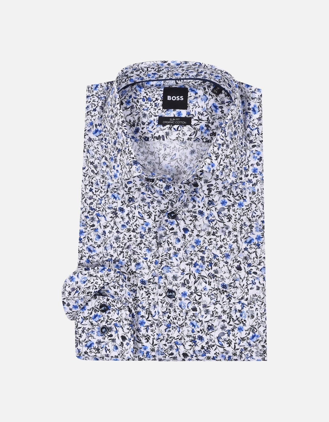 Boss H-hank-kent-c1-214 Shirt Light Blue Floral, 4 of 3