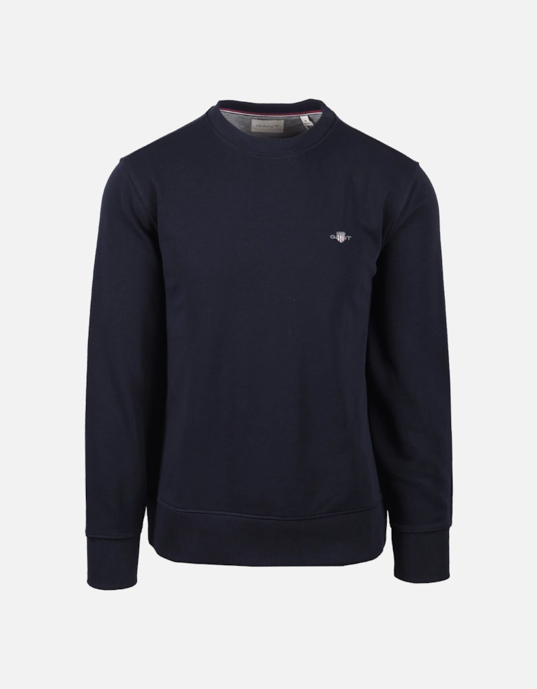 Reg Shield Crew Neck Sweatshirt Evening Blue