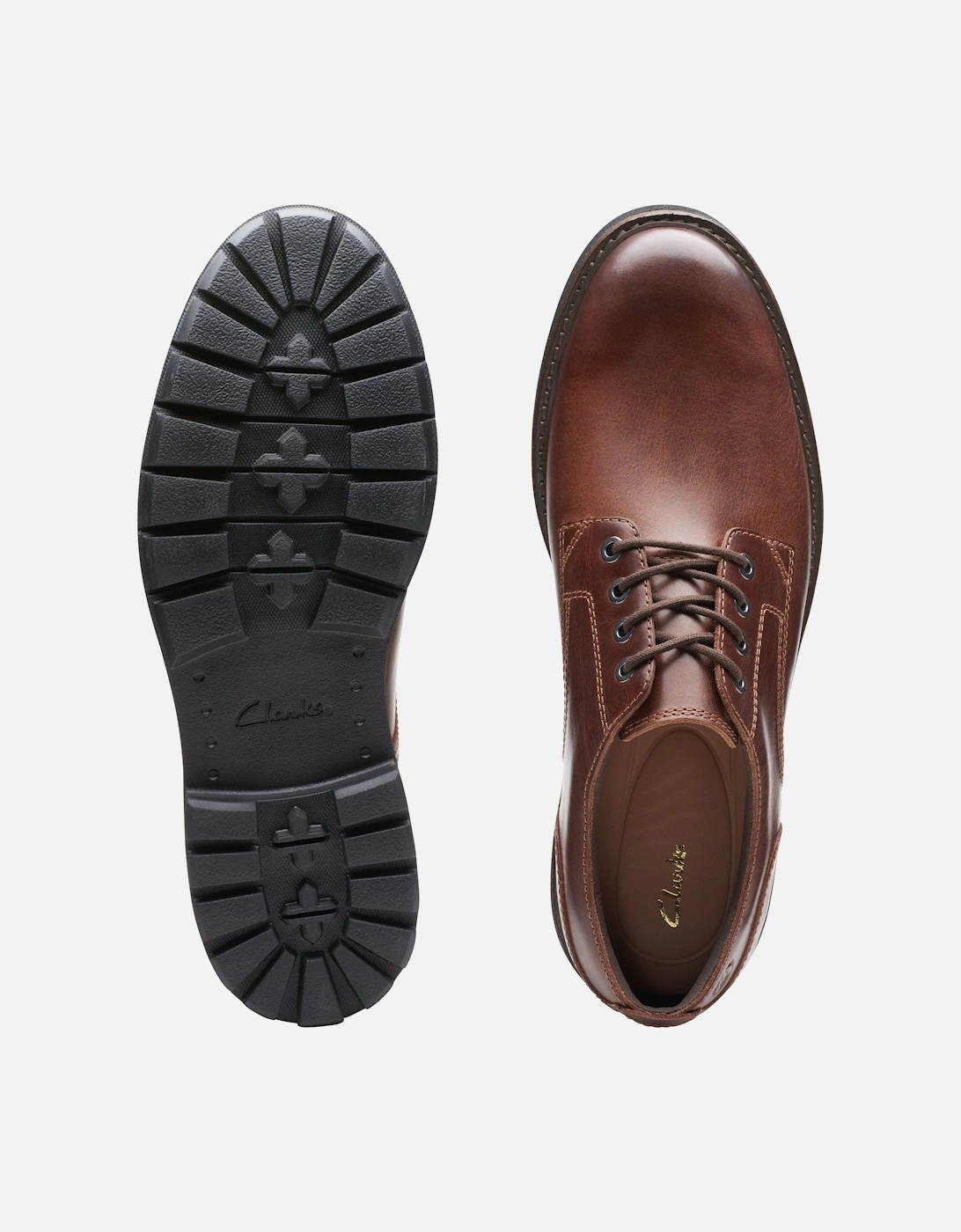 Batcombe Tie in Dark/Tan Leather