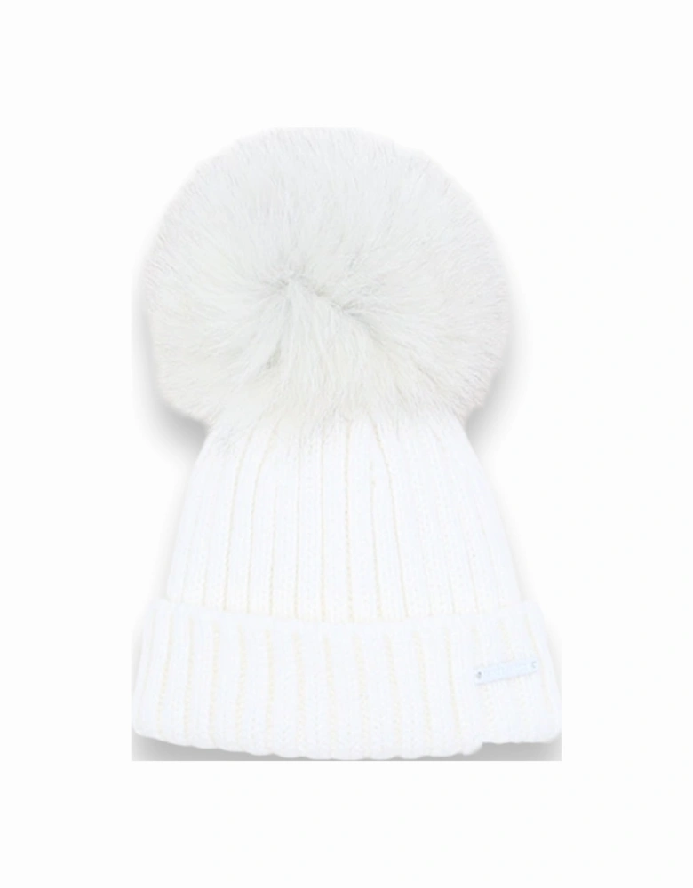 Ivory Faux Fur Hat