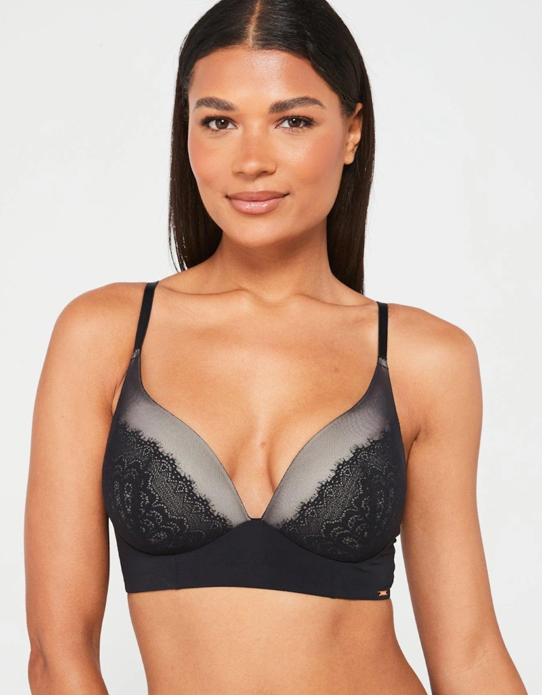 BRINLEY LIGHT PADDED SOFT BRA - BLACK