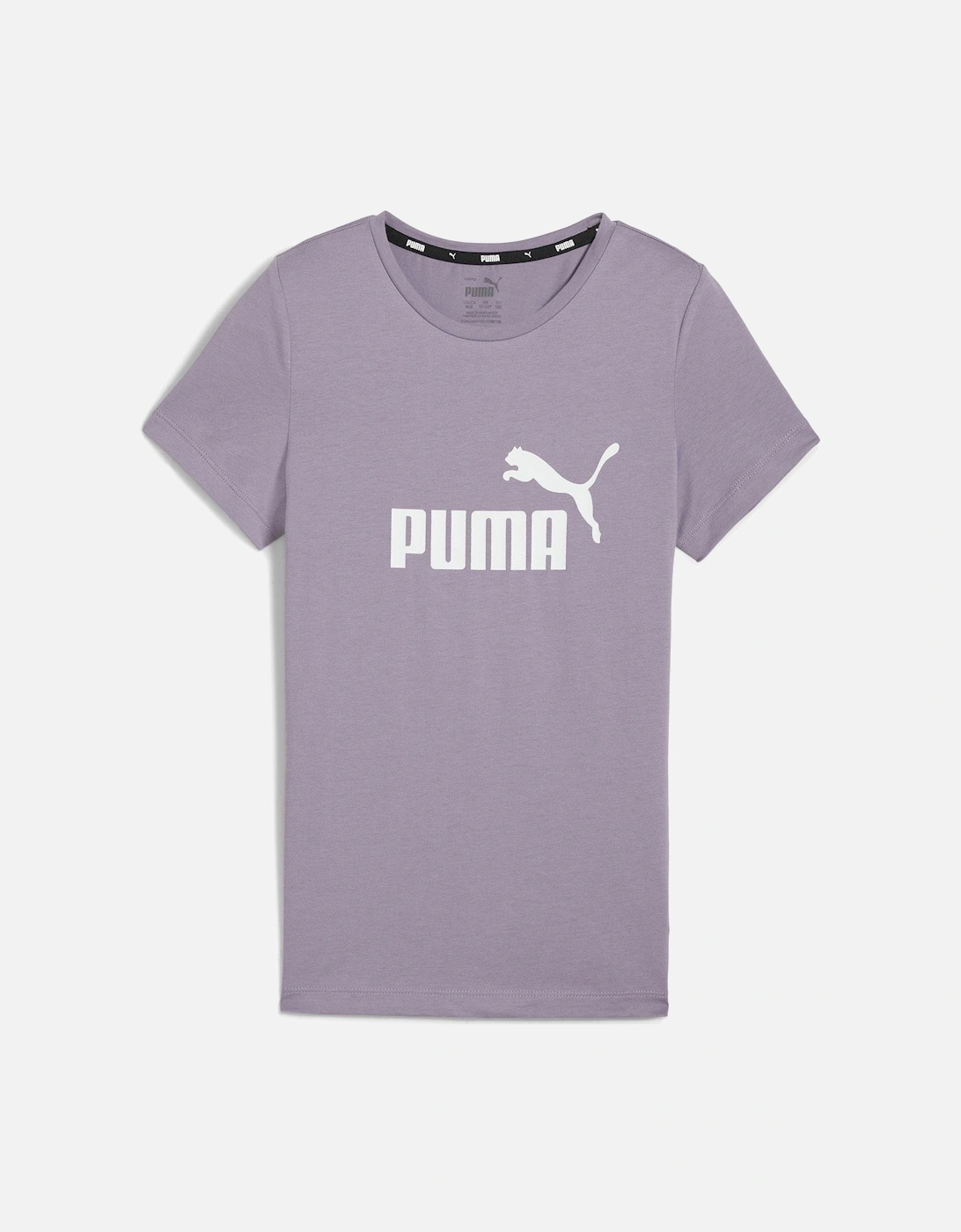 Girls Essentials Logo Tee - Purple, 4 of 3